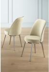 ASIR GROUP Étkezőszék szett (2 db) Pefa - Krém, Króm (240CHR1549)