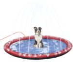 PawHut kutyamedence, vízi játszómedence, csúszásmentes, robusztus, állatbarát, Ø170 cm, piros (D01-032V01RD)