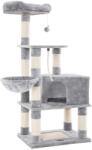 FEANDREA Macska kaparófa, kaparóoszlopokkal, macskatorony kosárral, 138cm (PCT60W)