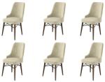 ASIR GROUP Étkezőszék szett (6 db) Pare - Krém, Barna (240CHR1540)