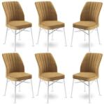 ASIR GROUP Étkezőszék szett (6 db) Flex - Cappuccino, Fehér (240CHR1432)