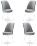 ASIR GROUP Étkezőszék szett (4 db) Dexa - Szürke, Fehér (240CHR1380)