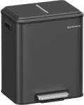 SONGMICS 2 x 15 literes konyhai szemetes fekete színben (LTB544B02) - tutihome