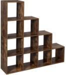 VASAGLE Könyvespolcok, 10 kockás tároló, 129, 5 x 29 x 129, 5 cm (LBC10BX)