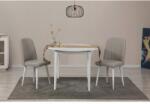 ASIR GROUP Étkezőgarnitúra(Kihúzható asztal, szék) (3 db) Vina 1005 3 v2 - Fehér, Krém (869VEL8747)