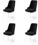 ASIR GROUP Étkezőszék szett (4 db) Pare - Fekete, Fehér (240CHR1521)