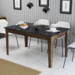 ASIR GROUP Étkező asztal Milan 518 - Walnut, Black (845HCT1406)