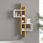AG Fali polc Emse - Sapphire Oak, White (495SSE1172) - tutihome