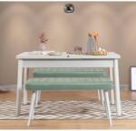 ASIR GROUP Étkezőgarnitúra(Kihúzható asztal, szék) (3 db) Santiago 0400 - Fehér, Zöld (869VEL8849)