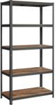 SONGMICS Állítható tárolópolcok, 60 x 120 x 200 cm, max. 750 kg teherbírás (150 kg polconként), fekete és rusztikus barna (GLR060B11)