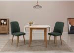 ASIR GROUP Étkezőgarnitúra(Kihúzható asztal, szék) (3 db) Vina 1070 - Atlanti fenyő, Zöld (869VEL8736)