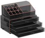 SONGMICS sminkrendező, kozmetikai rendszerező 3 fiókkal és 15 rekesszel (JKA002B01)