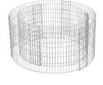 SONGMICS Kerek gabion kő kosár 90 x 40 cm (Ø x H) (GGB479)