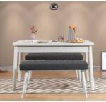 ASIR GROUP Étkezőgarnitúra (3 db) Costa 1053 - Fehér, Antracit (869VEL8852)