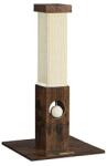 FEANDREA Macska kaparóoszlop, kaparóoszlop natúr szizál kötélből, 73 cm magas, vintage barna (PCA021X01)