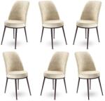 ASIR GROUP Étkezőszék szett (6 db) Dexa - Krém, Barna (240CHR1404)