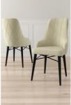ASIR GROUP Étkezőszék szett (2 db) Neta - Krém, Fekete (240CHR1699)