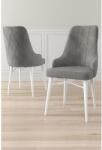 ASIR GROUP Étkezőszék szett (2 db) Neta - Szürke, Fehér (240CHR1695)