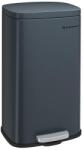 SONGMICS Konyhai szemetes 30L, acél pedálos szemetes, füstszürke (LTB03GS)