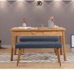 ASIR GROUP Étkezőgarnitúra(Kihúzható asztal, szék) (3 db) Santiago 1048 - Atlanti fenyő, Sötétkék (869VEL8842)