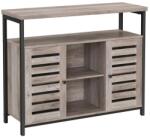 VASAGLE tálalószekrény, konyhaszekrény nyitott polcokkal 100 x 80 x 35 cm (LSC079B02)