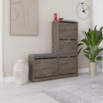 ASIR GROUP Cipőtároló Dude - Sötétbarna (779HMS4118)