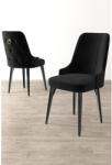 ASIR GROUP Étkezőszék szett (2 db) Newa - Fekete (240CHR1641)