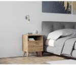 AG Éjjeliszekrény Barlo - Walnut (835PUQ2702)