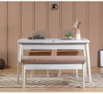 ASIR GROUP Étkezőgarnitúra(Kihúzható asztal, szék) (4 db) Vina 0900 - Fehér Stone (869VEL5177)