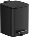 SONGMICS Fürdőszobai szemetes, 6 literes kis szemetes, fekete (LTB590B0602)