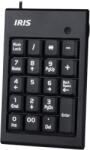 Iris B-15 USB Billentyűzet - Numerikus Kiosztás, Fekete (B-15)