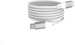 Winner Group WG - Cablu de date Type-C la Type-C, 1 metru, 3A, 60W, autoretractabil magnetic, alb (12897)