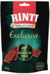 RINTI Singlefleisch Exclusive Snack Venison gustare cu vanat pentru caini 50 g