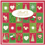 Lindt Merry Christmas Adventi naptár tejcsokoládé és fehér csokoládé vegyes töltelékkel 115 g