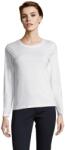 Sols Női hosszú ujjú póló, pamut, fehér, XL méret (so02075wh-xl)