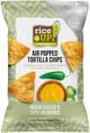 RiceUP! Tortilla chips Nacho sajt és Jalapeno ízű - 60g