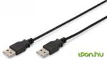 ASSMANN USB Összekötő Fekete 1.8m AK-300101-018-S (AK-300101-018-S)