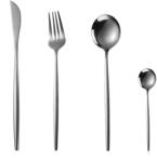 TRENDY S 24 db-os evőeszköz készlet, rozsdamentes acél, TRENDY'S, króm (TCM-17C)