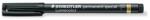 STAEDTLER Alkoholos marker, 0, 6 mm, F, Lumocolor Special 319, fekete (TS319FFK)