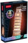 CubicFun : Pisai Ferde Torony 3D-s puzzle LED világítással 42 db-os (3DL535)