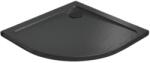 Radaway Doros Stone A íves zuhanytálca fekete 90x90 cm (SDRA9090-01-54S) (SDRA9090-01-54S)