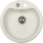 Marmorin Isao 1 medencés kerek gránit mosogatótálca, White 250 803 006 (250803006)