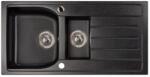 Marmorin Lukka 1 medencés gyümölcsmosós csepegtetős gránit mosogató tálca, Black 140 513 002 (140 513 002)