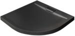 Besco Axim Ultraslim Stone Effect fekete íves zuhanytálca 90x90x4, 5 cm (BAX-90-NRCN) (BAX-90-NRCN)
