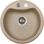 Marmorin Isao 1 medencés kerek gránit mosogatótálca, Sand 250 803 007 (250 803 007)