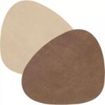 LINDDNA Poháralát, ív, Dupla, Felhő barna / Nupo Homok