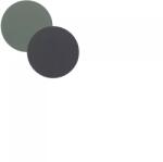 LINDDNA Poháralátét, kör, Dupla, Nupo antracit / Nupo világosszürke