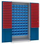 Malow Fém műhelyszekrény dobozokkal, 199 x 100 x 50 cm, szürke/sötét. kék