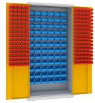 Malow Fém műhelyszekrény dobozokkal, 199 x 100 x 50 cm, szürke/sárga