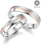 Marrya Gold Arany és ezüst karikagyűrű pár - SG-10-14K-A (SG-10-14K-A)